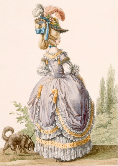 Robe de la Circassienne, engraved by Voysard, from 
